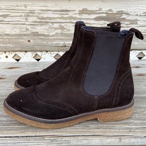 Anna Fidanza Suede Loyola Chelsea Boots Made in Italy Women's Size 6
